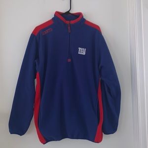 NY Giants Official NFL Fleece Q-Zip - Size Medium - Excellent condition!